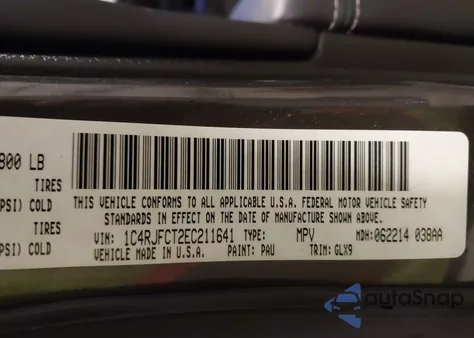 2014 Jeep Grand Cherokee Overland from USA, damaged, VIN 1C4RJFCT2EC211641